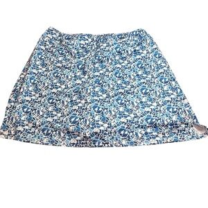 Oyamiki blue print skort, with built in shorts‎ Size XL NWT